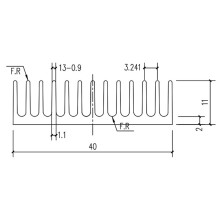 80 Peças 40X40X11Mm Dissipador de Calor de Alumínio Dissipador de Calor Radiador Refrigerador para Chip Eletrônico IC LED com Condutor Térmico