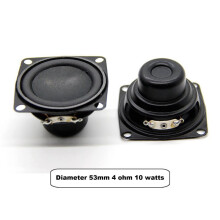 4PCS Audio Lautsprecher 4Ω 10W 53Mm 2 Zoll Bass Multimedia Lautsprecher Lautsprecher DIY Sound Lautsprecher für Heimkino