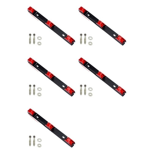 5X Trailer Tail Light Bar, 14.2 Inch Red Clearance Identification ID  Light with Bracket