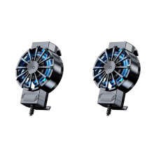 2X X16 Mobile Phone Radiator 7 Leaves 45Mm Fan USB Power Supply Mobile Phone Air Cooling Radiator for 4-6.7 Inch Phone