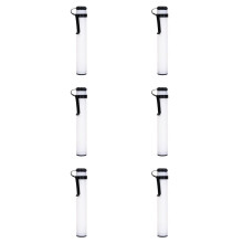 6X Cart Sand Holder Portable Sand Bottles with Lid Push Cart for Outdoor Family Home Equipment White