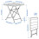 IKEA SUNDSÖ Table & 2 Folding Chairs 65x65 cm 2