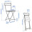 IKEA SUNDSÖ Table & 2 Folding Chairs 65x65 cm 3