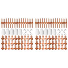 120PCS PT31 Plasma Cutter Consumables, High-Quality Cutting Performance Nozzles, Electrodes & Tips for CUT-40, CUT-50