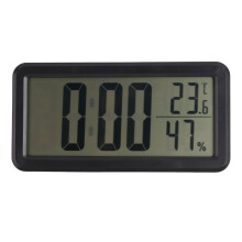 Sveglia Digitale, Orologio da Tavolo, Orologio Elettronico LCD a Batteria Decorazioni per Camera da Letto Cucina Ufficio - Nero