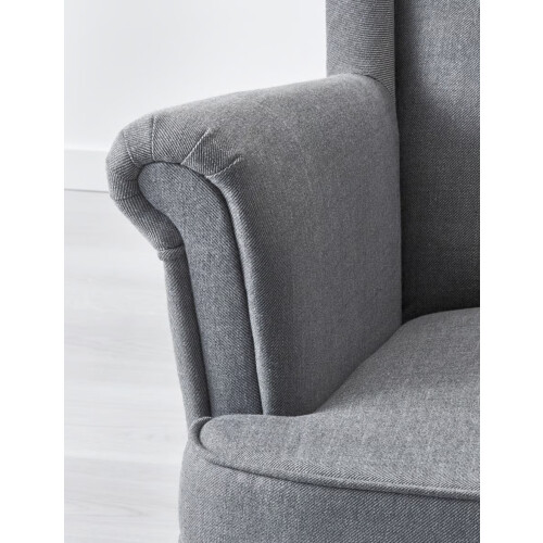 IKEA STRANDMON Wing Chair & Footstool Set 2