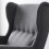 IKEA STRANDMON Wing Chair & Footstool Set 6
