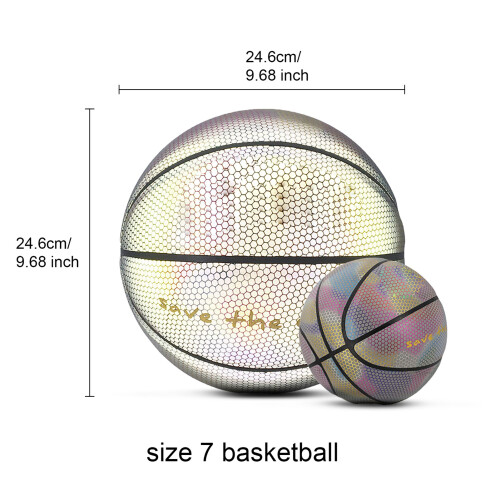 PU Basketball Größe 7 Leuchtend Reflex Geschenk 2