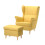 IKEA STRANDMON Wing Chair & Footstool Set 1