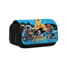 (Maroon) The Legend Of Zelda Printed Nylon Storage Bag Compartments Spacious With