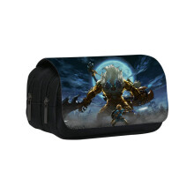 (Purple) The Legend Of Zelda Printed Nylon Storage Bag Compartments Spacious With