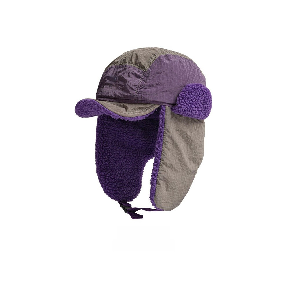 (Plain Gray)Cappello Caldo Leifeng Berretto Invernale Caldo In Pile Con Protezione Orecchie Per Uso Esterno-image
