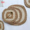 (Square Color,38CM)Hanrafted Woven Insulator Bamboo Table Coaster Set With Insulation For Use Home 1