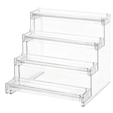 Multi-Functional Display Stand, Display Riser Shelf Tool-Free Assembly Kitchen Cabinet Storage
