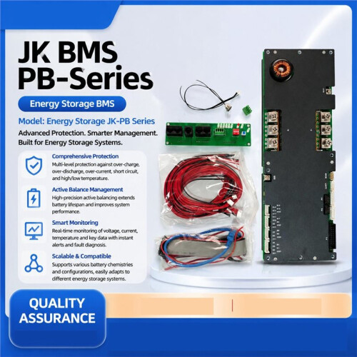 Placa de Proteção de Inversor com BMS Inteligente JK-PB2A16S-30P 8S-16S 300A com Tela de 4,3 Polegadas para Li-Ion/Lifepo4/LTO 1