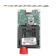 Módulo de Transceptor Óptico TTL de 80KM 1 Canal Video+UART & TTL & SBUS FC/UPC 5.5-26V para Drones TX Extremo Aéreo
