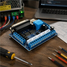 Scheda Driver MACH3 Macchina per Incidere Scheda di Breakout CNC un 5 Assi con Accoppiatore Ottico per Controller di Azionamento del Motore
