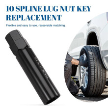 10 Spline Lug Mutter Key Ersättning för TA20-17/19, Kompatibel för Bimecc 10-Spline Lug Mutters och Lug Bolts