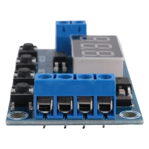 2Pcs DC12-24V Dual MOS Digital  Delay Relay Trigger Cycle Timer Delay  Circuit Board Timing Control Module 2