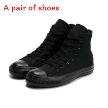 (Full Black,EU43)Hombres Mujeres Tenis Altos Clásicos Informales Atléticos Lona Zapatos Moda Regalo