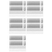 180Pcs Replacement Blades with Washers Screws for Luba & Yuka All Series, Replacement Robotic Lawnmower Blades