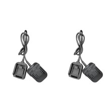 2X Adaptador de Bateria de Íon-Lítio, Conversor, Redutor de Peso de Linha Estendida para 18V para Ferramenta de Lítio Zhipu Hongsong 21V
