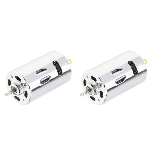 2X RS555 High Torque Micro-Motor 12-24V for DIY Electric Tools, Drills, and Mills