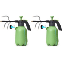 2X 1/2 Gallon Pump Sprayer with Flexible Adjustable Nozzle, Hand Pump Pressure Sprayers with Built-in Measuring Cup