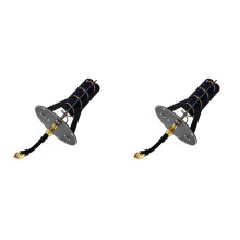 2X 5.8GHz 12.8dbi High Gain Helical Directional Antenna, RHCP SMA-M for FPV Drone Video Transmission
