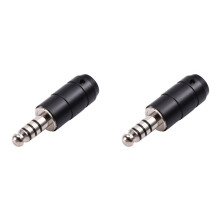 2X Replacement Helicopter Headset Plug Adapter U-174/U Assemble Type for  David Clark Helicopter Headset Black