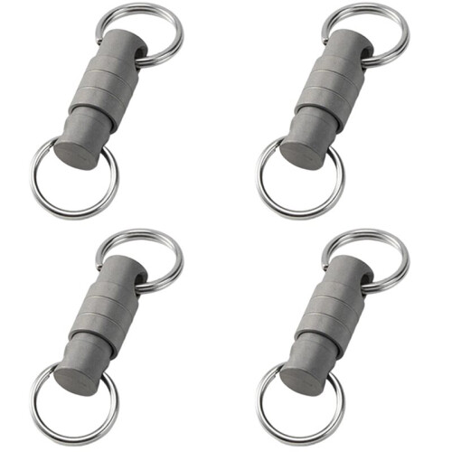 4X Titanium Quick Release Keychain Buckle - Key  for Outdoor Use, Compact