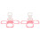 2X Foldable Cup Holder - 4-Hole Capacity Beverage Tray, Reusable, Portable Cup Holder, Hand-Held Cup Holder 1
