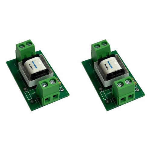 2X Einkanal-Audio-Isolator, Legierungstransformator, Strom-Akustik-Rauschunterdrücker, Transformator-Isolation, Kuh, 1 Kanal