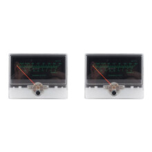 2X VU Level Meter Stereo Preamp Tube Amplifier Board Indicator DB Preamp Audio Power Meter with Driver Backlit Pointer B