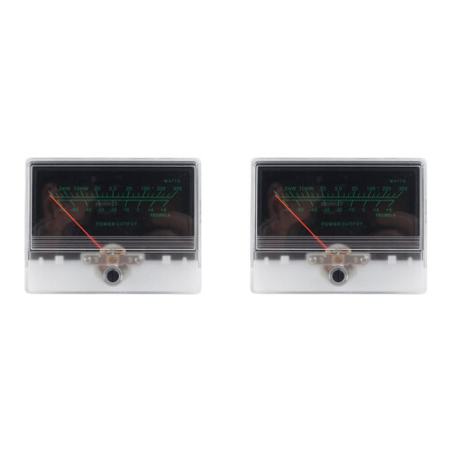 2X VU Level Meter Stereo Preamp Tube Amplifier Board Indicator DB Preamp Audio Power Meter with Driver Backlit Pointer B