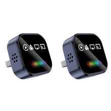 2X Wireless CarPlay 4in1 AI Box Airplay/Mirror Link/Android Auto/Carplay USB Dongle Adapter B
