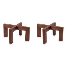 2X Support pour Plantes D'Intérieur, Supports en Bois, Rehausseurs pour Pots, Support à Fleurs, Convient à la Plupart des Pots de Fleurs