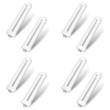 Bug Zapper Light Bulb Replacement for 15W Bug Zapper with 4-Pin Base,15W-BL U Shaped Twin Tube Bulb for T6 Lamp,8 Pack