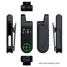 2X 48g Ultra-Thin Walkie Talkie Type C Fast Charging Analog UHF Radio with Display for Beauty Salon Book Store