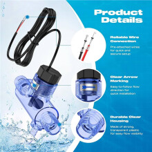 2X Flow for Sundance & Massage Bathtub Spa Hot Tub, Replacement for 6560-860, with Transparent Tee and 2 Pin Plug