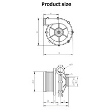 2X Ensemble de Commande de Ventilateur WM7060 : Souffleur D'Air Centrifuge Sans Balais, Ventilateur Turbo Haute Pression pour Équipements de