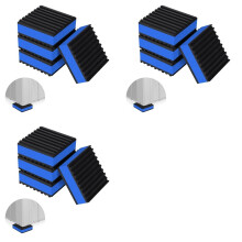 12 Pack Anti Vibration Pads for 2 Inch X2 Inch , 7/8 Inch T EVA Mechanical Damping Vibrating Sound Isolation Pad