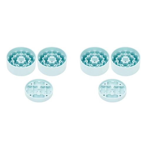 Silicone 3ml Vial Insert (2 Short +4 Tall) for Hydrapeak Food Jars,Vial Insert Peptide Storage for 32/25/18oz Hydrapeak
