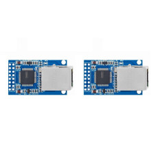 2X CH9121 TTL to Ethernet Converter Module 10/100Mbps, for STM32 MCU,RS232 RS485 Serial Port Module