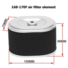 2X Gasoline Engine Air Filter Element for GX160 GX200 168-170F Engine