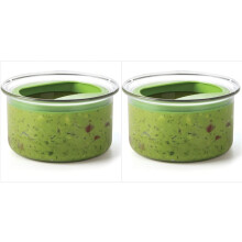 2X Boîte à Guacamole, Bols à Guacamole, Récipient de Conservation pour Avocats, Contenant de Cuisine en Plastique avec Couvercle Hermétique pour