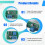 2X VU Level Meter Stereo Preamp Tube Amplifier Board Indicator DB Preamp Audio Power Meter with Driver Backlit Pointer B 8