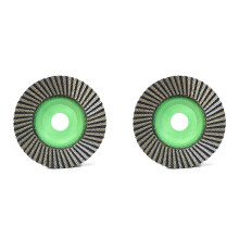 2pcs 115mm Diamond Flap Disc Wheel Apply Angle Grinder for Glass Metal Ceramic Tile Marble