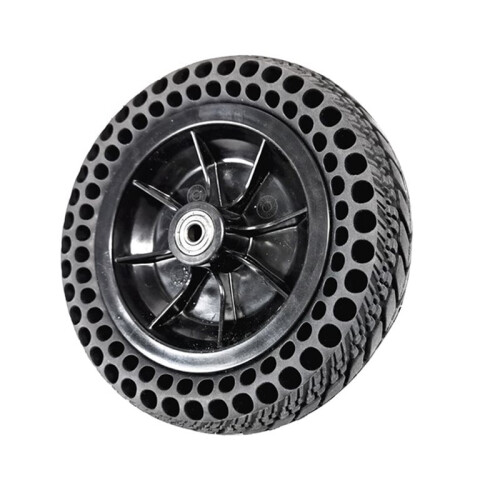 2X Conjunto de Pneu Sólido Tipo Colmeia de 8 Polegadas com Cubo de Roda 200X45-110 para Scooter Elétrica e Cadeira de Rodas. Não Inflar. Diâmetro 1