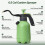 2X 1/2 Gallon Pump Sprayer with Flexible Adjustable Nozzle, Hand Pump Pressure Sprayers with Built-in Measuring Cup 8